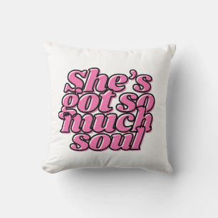 Niedliche rosa Typografie Kissen für sie