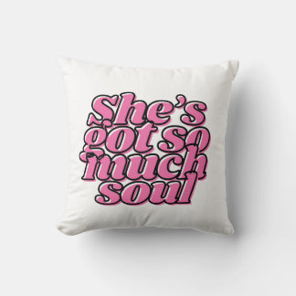 Niedliche rosa Typografie Kissen für sie