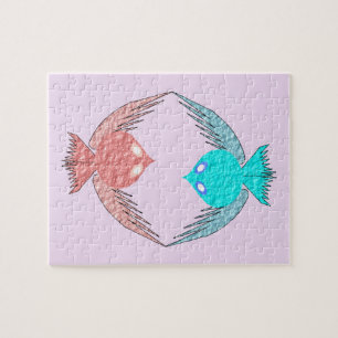 Niedliche Rosa und Blaue Liebesvögel
