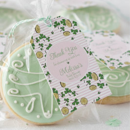 Niedliche, rosa und weiße Kleidung und Münzen Viel Geschenkanhänger
