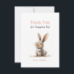 Niedliche Rose Bunny Birthday Danke Karten<br><div class="desc">Diese niedlichen Dankeschön-Noten mit einem kleinen Hasen auf der Vorderseite sind perfekt für die Geburtstagsparty Ihres kleinen Mädchens!</div>