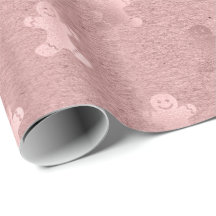 Niedliche Rose Gold Weihnachtsgebäck Mann Muster