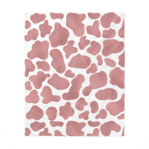 Niedliche Rose Gold Weiße Kuh Print Tiermuster