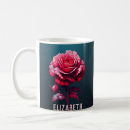 Niedliche Rose Monogramm Wasser Flasche Rose Kaffe Kaffeetasse