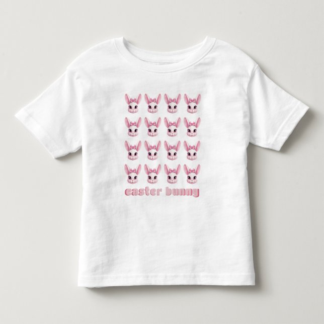 Niedliche Rose Ostern Bunny Gift Baby T - Shirt (Vorderseite)