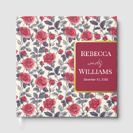 Niedliche Rose Thema Hochzeit Gästebuch