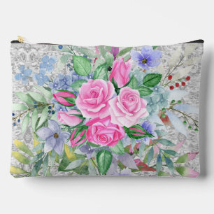 Niedliche Rosen Kosmetischer Pouch Zubehörtasche