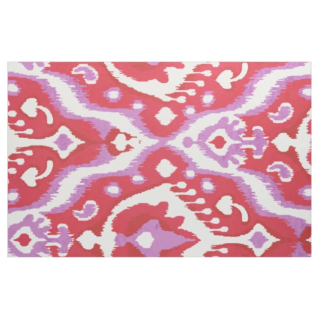Niedliche Rot- und Orchideenmuster Stoff (Fat Quarter (45,7 x 55,9 cm))