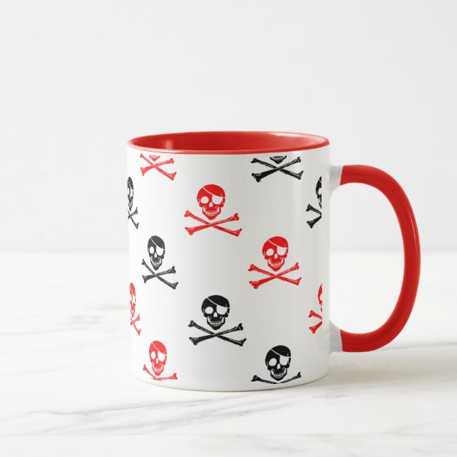 Niedliche Rot- und Schwarzknochen Porenaffee Mu Tasse (Rechts)