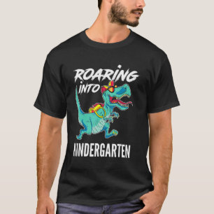 Niedliche Rotation in den Kindergarten Dinosaurier T-Shirt