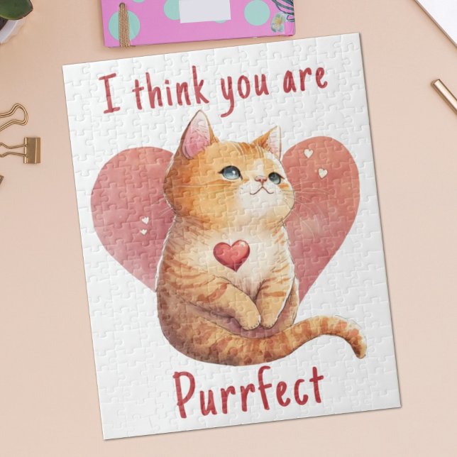 Niedliche Rote Katze Liebe Spaß Valentine (Von Creator hochgeladen)