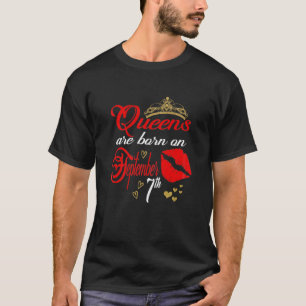 Niedliche Rote Lippen Frauen Königinnen Geboren am T-Shirt