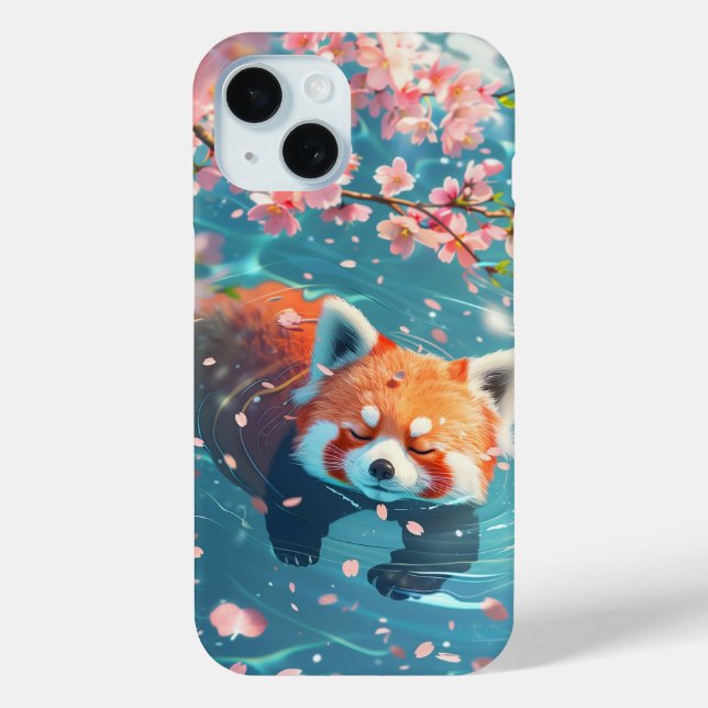 Niedliche Rote Panda-Pille im Wasser Case-Mate iPhone Hülle (Rückseite)