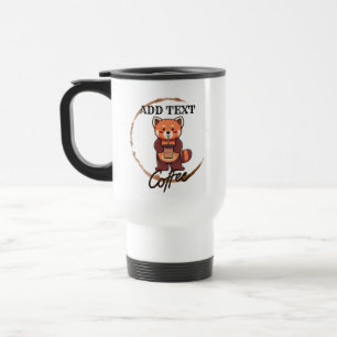 Niedliche rote Panda Tiere Kaffee Tee Custom Shop Reisebecher