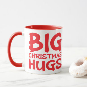 Niedliche rote Pandas große Weihnachtsumarmungen T Tasse