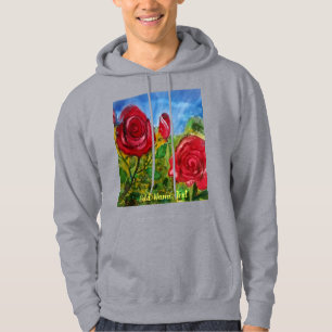 Niedliche Rote Rosen, die benutzerdefinierte Herre Hoodie