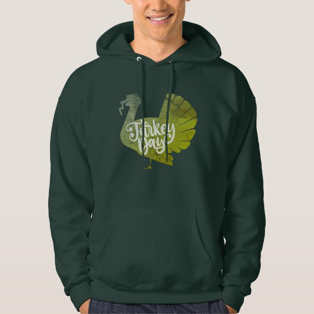 Niedliche rote Türkei Form mit Texttypografie Hoodie (Vorderseite)