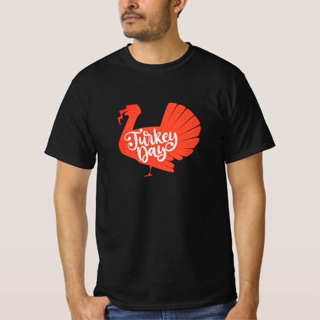 Niedliche rote Türkei Form mit Texttypografie T-Shirt (Vorderseite)