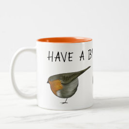 Niedliche rote zweifarbige tasse