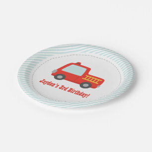 Niedliche rotes pappteller