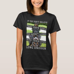 Niedliche Rottweiler Rottiche Augen sehen Ing Hund T-Shirt