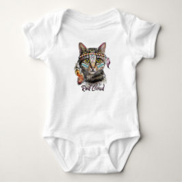 Niedliche Rotwolke Baby Strampler