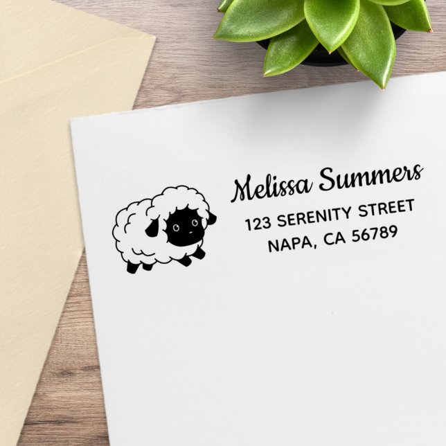 Niedliche Rücksendeadresse Gummistempel (Von Creator hochgeladen)