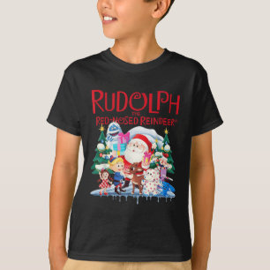 Niedliche Rudolph The Red Nosed Rentier Christmas T-Shirt