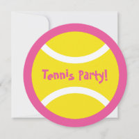 Niedliche runde Mädchentennis Geburtstags-Party