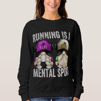 Niedliche Runners Gnome Couple Funny Running ist e Sweatshirt