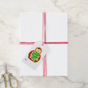 niedliche russische Verschachtelungspuppe Geschenkanhänger