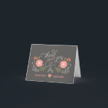 Niedliche Rustikale Blumenkarten Dankeskarte<br><div class="desc">Danke - Rustikale Blumenhochzeit - niedliche und lässige trendige abstrakte Blume mit locker Kalligraphie und Blumenakzenten. Passen Sie den Text so an, wie er ist, oder ändern Sie Größe, Hintergrundfarbe, Schriftart und Stil. Do-it-yourself Vorlagenfelder machen es einfach, Ihre eigenen, perfekten Dankeschön-Karten zu erstellen. Ideal für rustikale Hochzeiten auf dem Land,...</div>