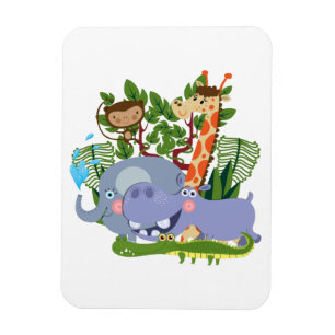 Niedliche Safari-Tiere Magnet
