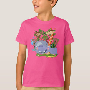 Niedliche Safari-Tiere T-Shirt