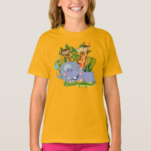 Niedliche Safari-Tiere T-Shirt