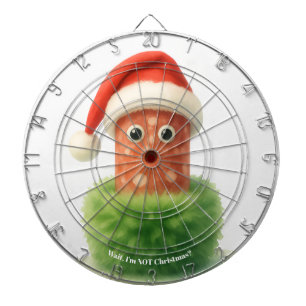 Niedliche Salami überrascht Weihnachten in flausch Dartscheibe