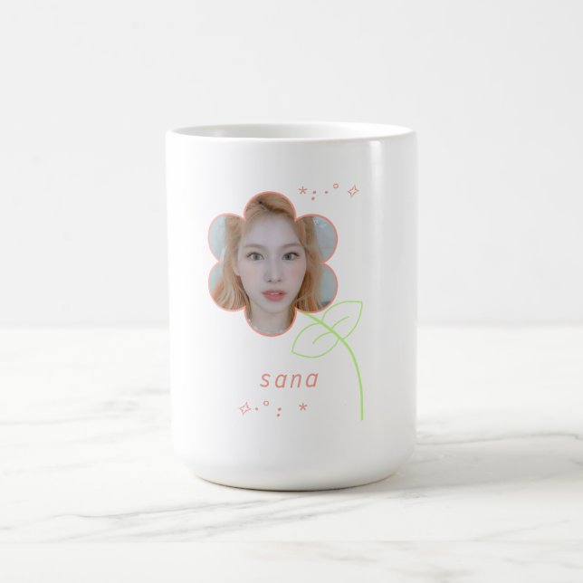 Niedliche Sana Kpop Zwice Teen Ästhetik Kaffeetasse (Mittel)