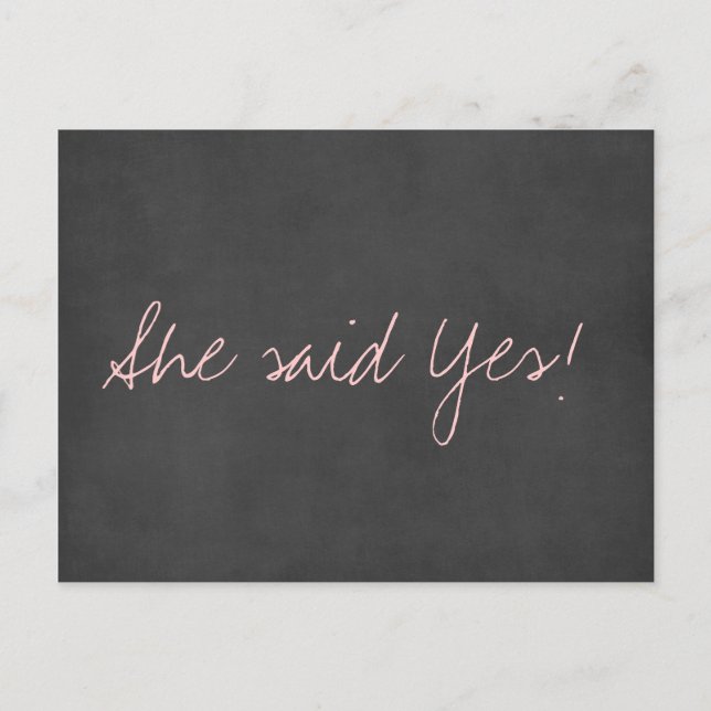 Niedliche Save the Date Hochzeitspostkarte Ankündigungspostkarte (Vorderseite)
