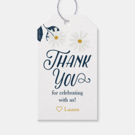 Niedliche Scandi Daisy Danke, dass Sie Tags gesche Geschenkanhänger