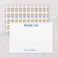 Niedliche Scandi Folk Blume in Blue Baby Dusche