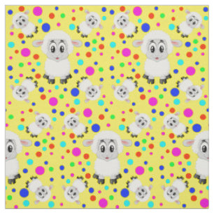 Niedliche Schafe bunt Polka dot baby kids Kinderzi Stoff