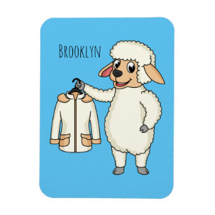 Niedliche Schafe mit Cartoon Magnet