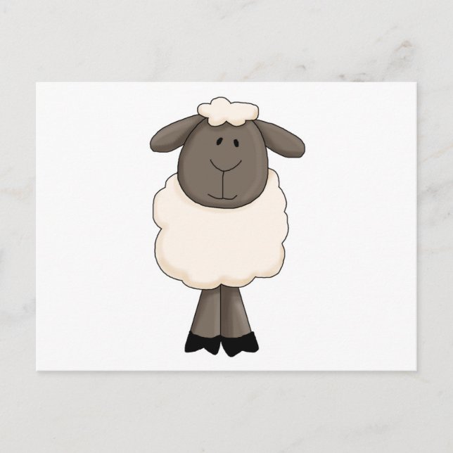 Niedliche Schafe Postkarte (Vorderseite)
