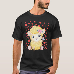 Niedliche Schafe Valentine S Day Red Heep S Sheep T-Shirt