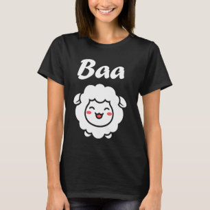 Niedliche Schafe zitieren einfache Tiere Baa Sheep T-Shirt