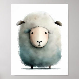 Niedliche Schafspießerei Poster