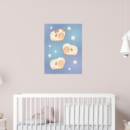 Niedliche Schafträne Poster