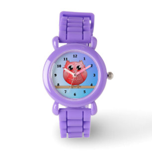 Niedliche Schale, Vollmond und Uhrenüberwachung Armbanduhr