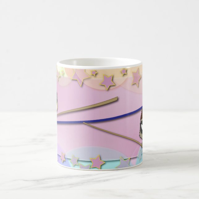 Niedliche Schalen-lustige Cartoon-Charakter Kawaii Kaffeetasse (Mittel)