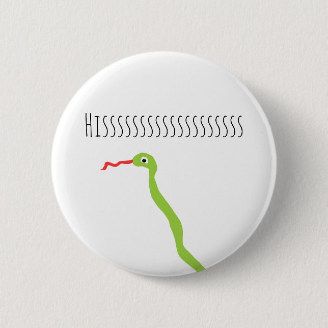 Niedliche Schergefahr Noodle Schlange Button (Vorderseite)